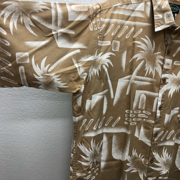 Izod Mens Large Cotton Hawiian Aloha Shirt - Picture 3 of 6